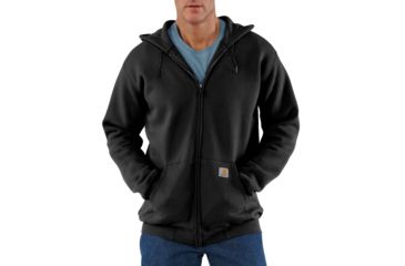 Image of Carhartt Midweight Hooded Zip-Front Sweatshirt - Men's, Black, 3XL/Regular, K122-BLK-REG-3XL