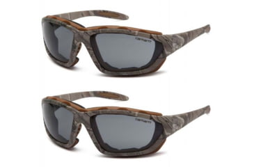 Image of Carhartt Carthage Safety Glasses w/Gray Anti-Fog Lens, Realtree, Pack of 2