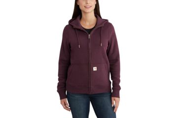 Image of Carhartt Clarksburg Full Zip Hoodie for Womens, Fudge Heather, 2XL/Regular 102788-518-REG-XXL