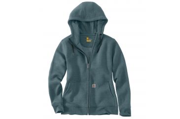 Image of Carhartt Clarksburg Full Zip Hoodie - Womens, Sky Gray Heather, XXL-REG 102788-455-REG-XXL