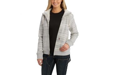 Image of Carhartt Clarksburg Sherpa Lined Hoodie for Womens, Shadow Space Dye, Extra Small/Regular 102787-088-REG-XS