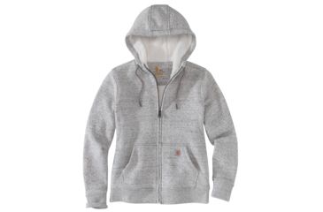 Image of Carhartt Clarksburg Sherpa Lined Hoodie - Womens, Asphalt Heather Nep, Large, 102787-E07-REG-L