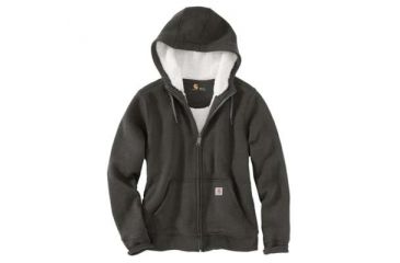 Image of Carhartt Clarksburg Sherpa Lined Hoodie - Womens, Peat Heather, S-REG, 102787-352-REG-S