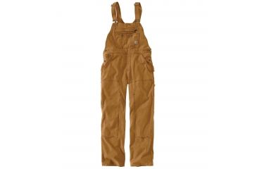 Image of Carhartt Crawford Double Front Bib Overalls - Womens, Carhartt Brown, XXL-Tall 102438-211-TLL-XXL