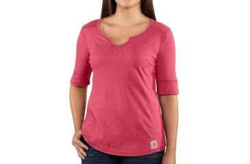 Image of Davenport Shirt - Womens-Bright Pink Heather-X-Small