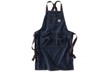 Image of Carhartt Denim Apron - Mens, Dark Blue Ridge, One Size 103197-995-OFA