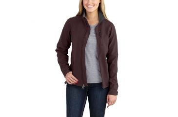 Image of Carhartt Denwood Softshell Jacket for Womens, Deep Wine, Extra Small/Regular 102250-643-REG-XS