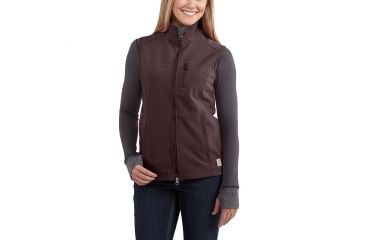 Image of Carhartt Denwood Softshell Vest for Womens, Deep Wine, Small/Regular 102254-643-REG-S