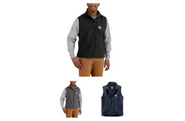 Image of Carhartt Denwood Vest - Men's, Black, Charcoal, Navy