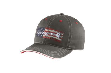 Image of Carhartt DistreShort Sleeve ed Flag Graphic Cap for Mens, Shadow, One Size Fits All 102494-029-OFA
