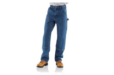 Image of Carhartt Loose/Original-Fit Washed Logger Double-Front Work Jean - Men's, Darkstone, 30-30, B73-DST-30-30