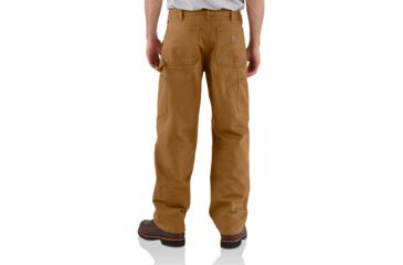 Image of Carhartt Double-Front Work Dungaree Washed Duck - Mens, Dark Brown, 34 Inseam, 32 Waist, B136-DKB-34-32