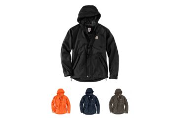 Image of Carhartt Dry Harbor Jacket - Mens, Black, Bold Orange, Navy, Tarmac