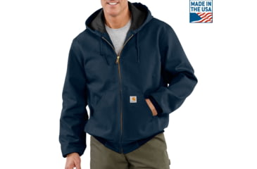 Image of Carhartt Duck Thermal-Lined Active Jacket - Men's, Dark Navy, Small, Regular, J131-DNY-REG-S
