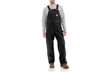 Image of Carhartt Duck Bib Overall for Mens, Black, 48/34 R01-BLK-34-48