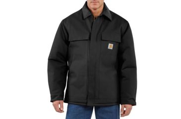 Image of Carhartt Duck Traditional Coat for Mens, Black, Medium/Regular C003-BLK-REG-MED