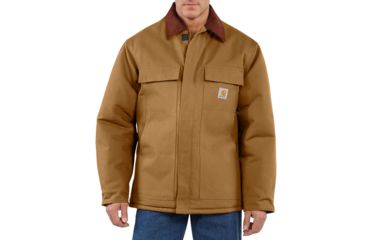 Image of Carhartt Duck Traditional Coat for Mens, Carhartt Brown, Extra Large/Regular C003-BRN-REG-XLG