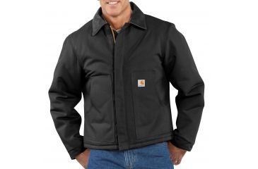 Image of Carhartt Duck Traditional Jacket for Mens, Black, Extra Large/Tall J002-BLK-TLL-XLG