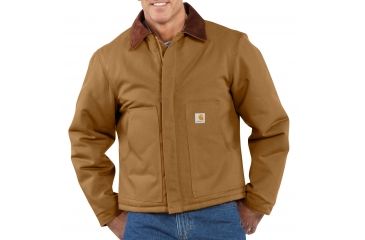 Image of Carhartt Duck Traditional Jacket for Mens, Carhartt Brown, 2XL/Regular J002-BRN-REG-XXL