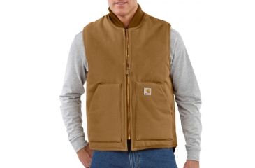 Image of Carhartt Duck Vest for Mens, Carhartt Brown, Extra Large/Regular V01-BRN-REG-XLG