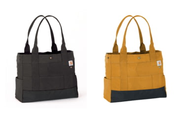Image of Carhartt East West Tote, Black, Carhartt Brown
