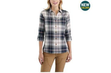 Image of Carhartt Fairview Plaid Shirt-Women's, Natural, XLarge, Regular, 103085-103-REG-XL
