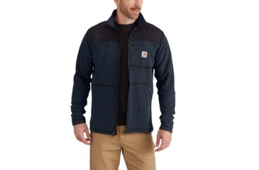 Image of Carhartt Fallon Full Zip Sweater Fleece-Mens, Navy, Small, Regular, 102838-412-REG-S