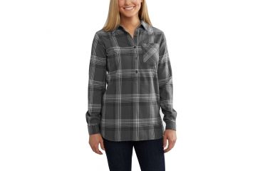 Image of Carhartt Farwell Shirt for Womens, Shadow, Small/Regular 102784-029-REG-S