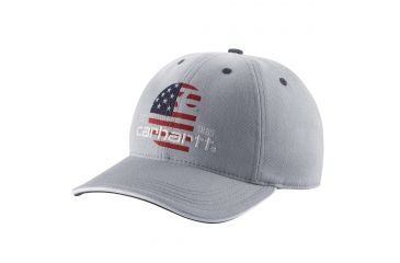 Image of Carhartt Filled Flag Ball Cap for Womens, Silver, One Size Fits All 102752-042-OFA