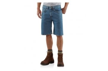 Image of Carhartt Five Pocket Denim Short - Men's-Light Classic Wash-32 Waist