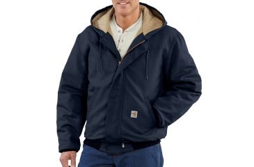 Image of Carhartt Flame-Resistant Canvas Active Jacket, Dark Navy, 2XL/Regular 101622-410-REG-2XL