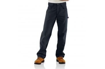 Image of Carhartt Flame-Resistant Canvas Pant, Dark Navy, 46/30 FRB159-DNY-30-46