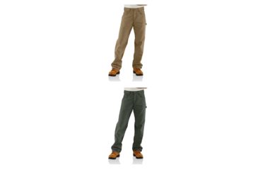 Image of Carhartt Flame-Resistant Canvas Pant, Golden Khaki, Moss