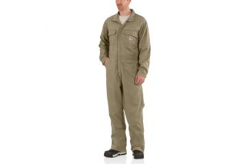 Image of Carhartt Flame-Resistant Deluxe Coverall, Khaki, Large/Tall 102150-250-TLL-L