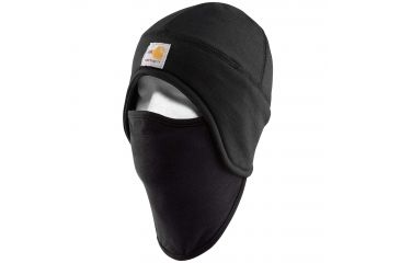 Image of Carhartt Flame-Resistant Fleece 2 in 1 Hat, Black, One Size Fits All 101579-001-OFA