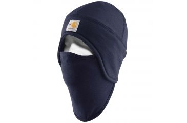 Image of Carhartt Flame-Resistant Fleece 2 in 1 Hat, Dark Navy, One Size Fits All 101579-410-OFA