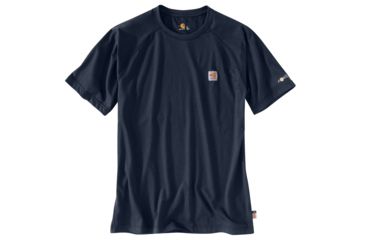 Image of Carhartt Flame-Resistant Force Short Sleeve T-Shirt, Dark Navy, Large/Regular 102903-410-REG-L