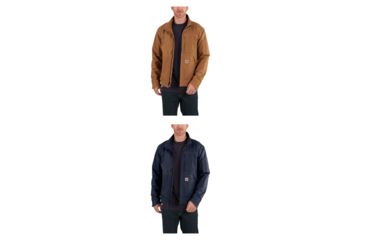 Image of Carhartt Flame-Resistant Full Swing Quick Duck Jacket, Carhartt Brown, Dark Navy