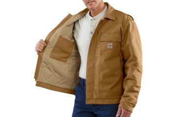 Image of Carhartt Flame-Resistant Lanyard Access Jacket, Carhartt Brown, Medium/Regular 101625-211-REG-M