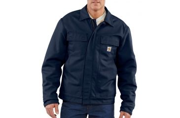 Image of Carhartt Flame-Resistant Lanyard Access Jacket, Dark Navy, Extra Large/Tall 101625-410-TLL-XL