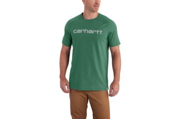 Image of Carhartt Force Cotton Delmont Gphc Short Sleeve T Shirt - Mens, Botanical Heather, 2XL-REG 102549-313-REG-2XL