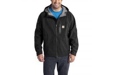 Image of Carhartt Force Extremes Shoreline Vortex Jacket for Mens, Black, Large/Tall 102081-001-TLL-L