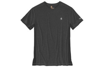 Image of Carhartt Force Extremes Short Sleeve T-shirt - Mens, Black/Black Heather, 2XL-REG 102960-006-REG-2XL