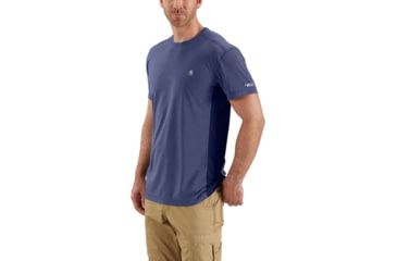 Image of Carhartt Force Extremes Short Sleeve T-shirt - Mens, Blueprint Heather/Blueprint, XL-REG 102960-447-REG-XL