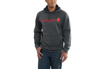 Image of Carhartt Force Extremes Signture Graphic Hooded Sweatshirt for Mens, Shadow, 2XL/Regular 102314-029-REG-2XL