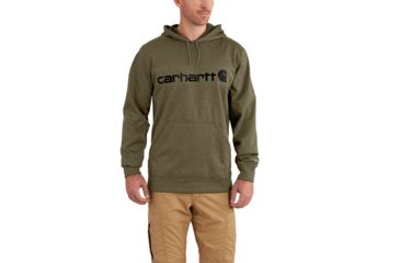 Image of Carhartt Force Extremes Signture Graphic Hooded Sweatshirt for Mens, Burnt Olive Heather, Small/Regular 102314-315-REG-S