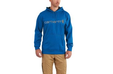 Image of Carhartt Force Extremes Signture Graphic Hooded Sweatshirt for Mens, Huron Heather, Medium/Regular 102314-478-REG-M