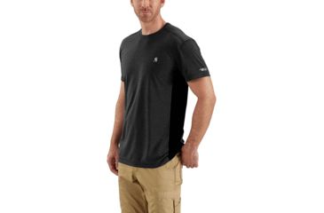Image of Carhartt Force Extremes SS Tshirt-Mens, Black/Black Heather, Small, Regular, 102960-006-REG-S