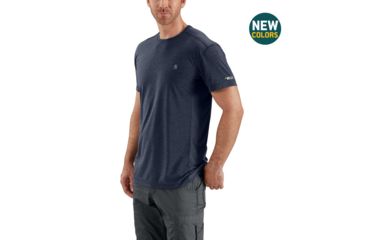 Image of Carhartt Force Extremes SS Tshirt-Mens, Navy Heather, Medium, Regular, 102960-981-REG-M