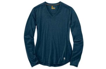 Image of Carhartt Force Ferndale Long Sleeve T Shirt - Womens, Dark Slate Heather, XS-REG, 102759-461-REG-XS
